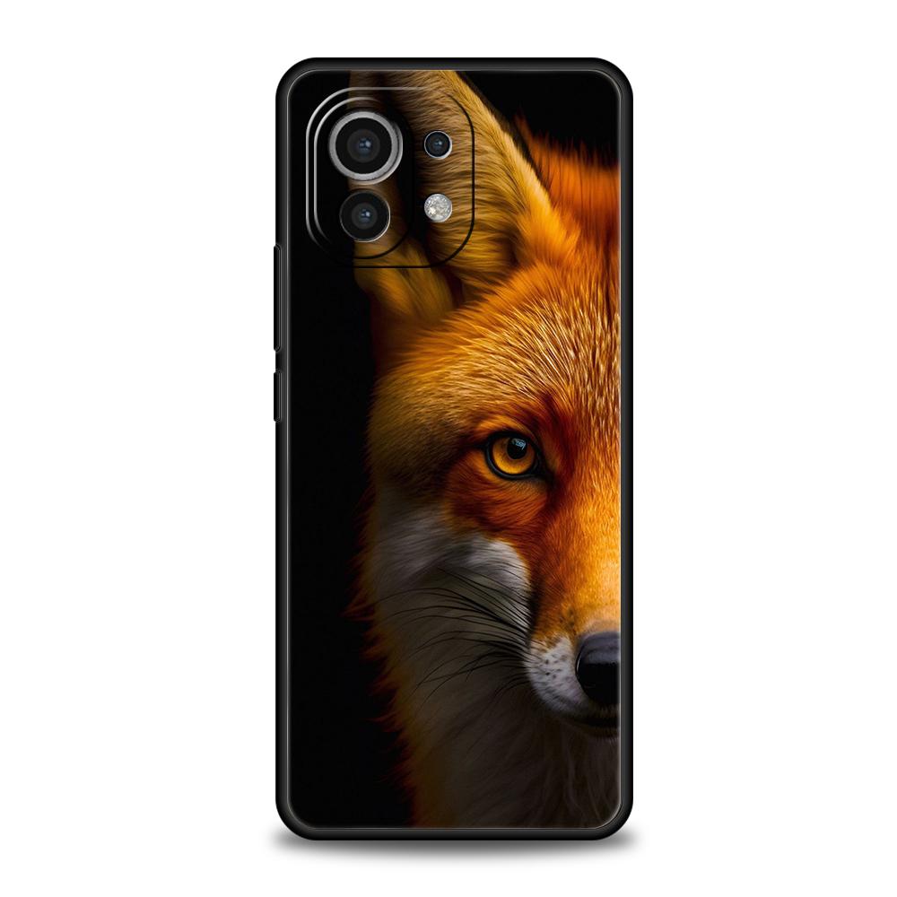 Cute Red Fox Phone Case Cover for Xiaomi Mi 15 14 13 12 11 Ultra 14T 13T 12T 11T 10T Pro Lite 5G Shockproof Soft TPU Capas Bags