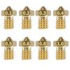 1 Piece 0.1mm / 0.2mm / 0.3mm / 0.4mm / 0.5mm / 0.6mm / 0.8mm / 1.0mm Extruder Brass Nozzle Fit for E3D V5 V6 Hotend / 1.75mm Filament 3D Printer