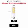 10PCS 7W 5W 3W Brightest G9 LED Lamp AC220V Ceramic SMD2835 LED Bulb Warm/Cool White Spotlight Replace Halogen Light Wholesale