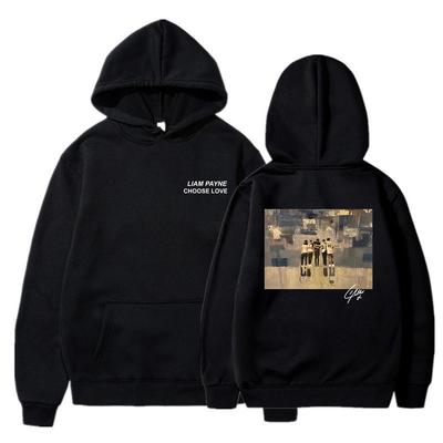 Liam Payne Choose Love Hoodie Толстовка Liam Payne Tribute в память о Лиаме Пейне Графические толстовки с капюшоном Унисекс с длинным рукавом Пуловеры