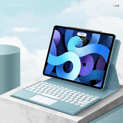 Чехол с Bluetooth-клавиатурой для iPad Pro 11 2021 2020 iPad Air 4 5th, магнитный чехол с интеллектуальной клавиатурой с сенсорным управлением