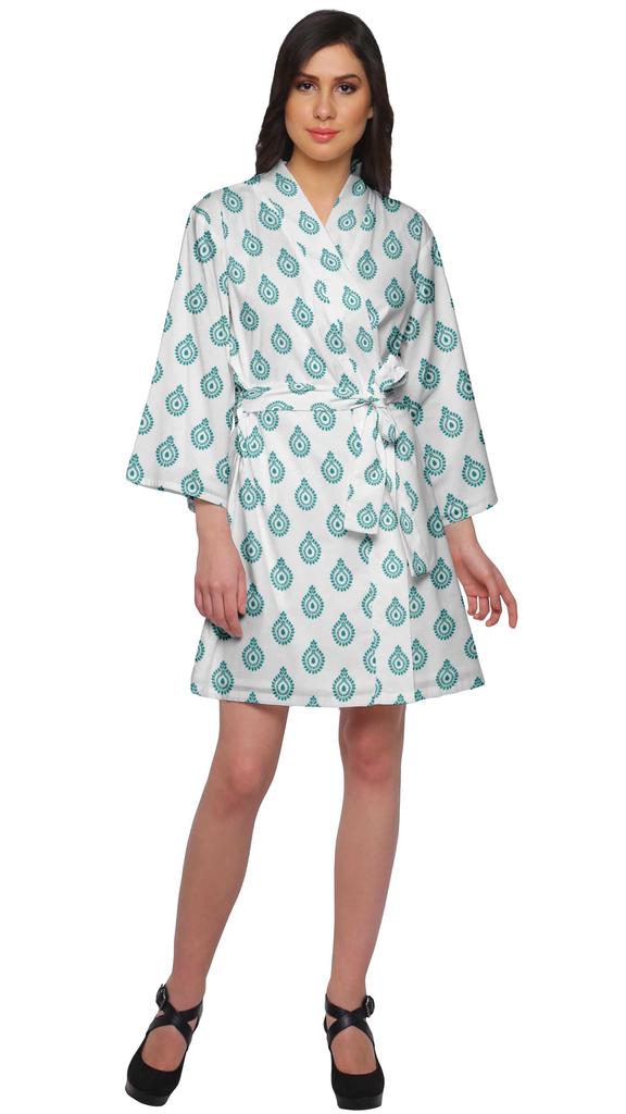 Moomaya Халат с принтом для девочек, кимоно, халаты для женщин, короткие