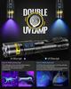 DARKBEAM Blacklight UV Flashlight 365nm 395nm Powerful UV Light LED Ultraviolet Light Anisakis Lighter Rechargeable & USB-C