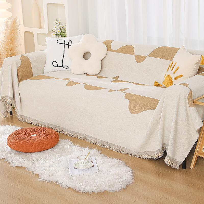 Sofa Cover Towel Ins Style Nordic Sofa Blanket Cover Towel All -Inclusive Sofa Cover Four Seasons Universal Sofa Cushion