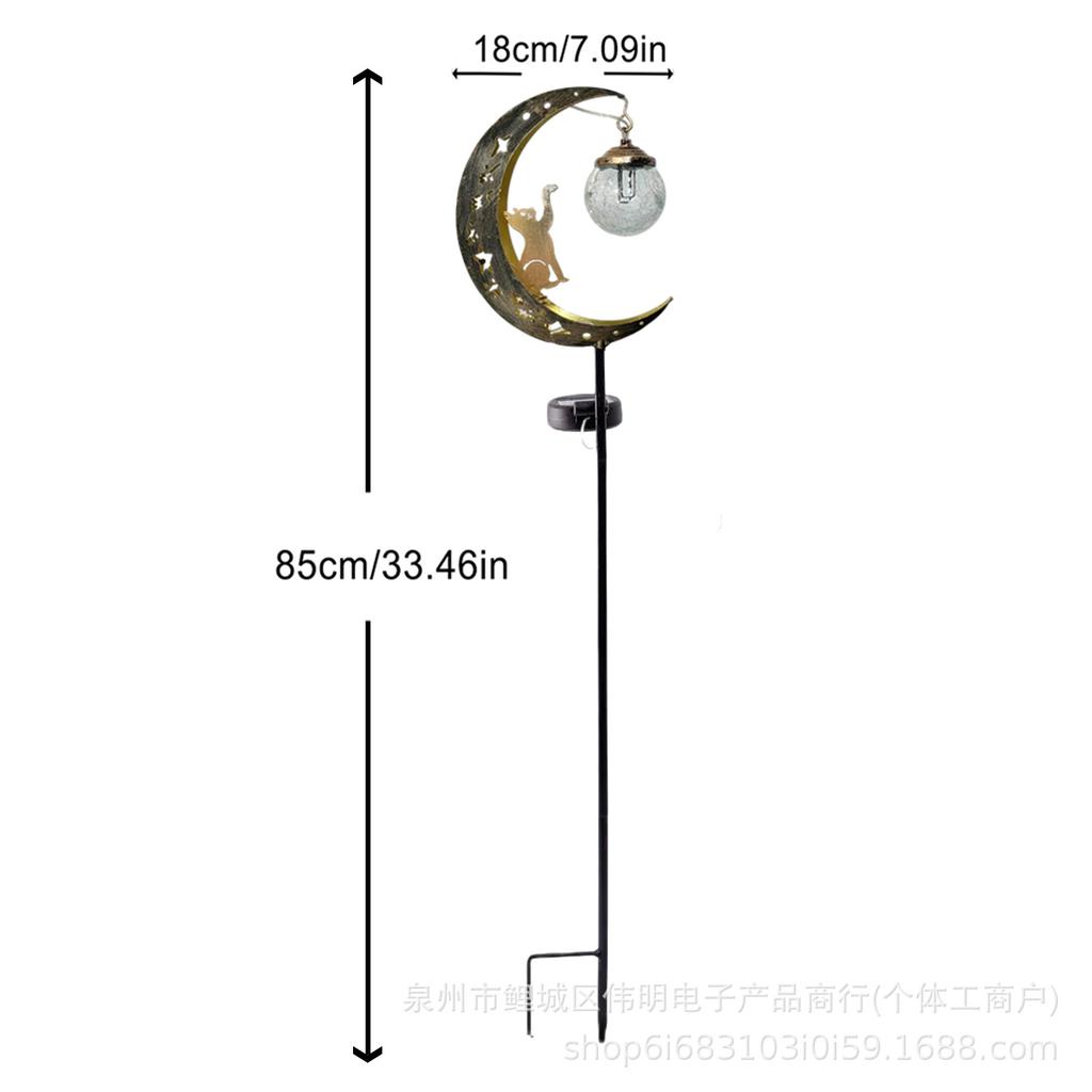 Solar Powered Garden Stake Lights Outdoor Decorative Iron Art Landscape Lamps for Patio Yard Pathway Ambient Lighting