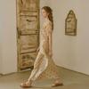 Peulaudeumali Pm_Paisley Ruffle Maxi Dress_Beige