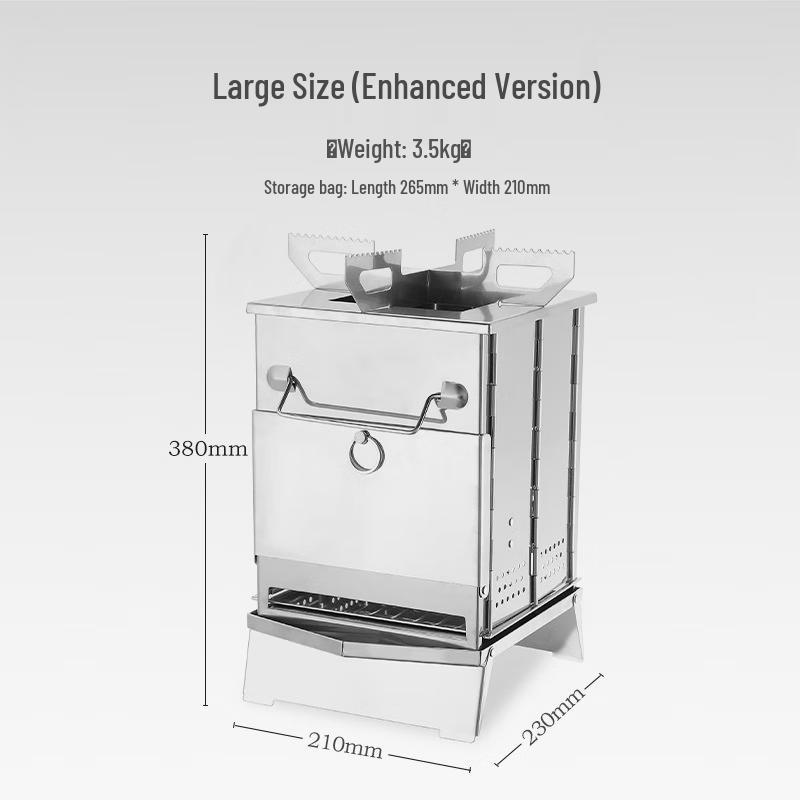 OEING Outdoor Folding Wood Stove & Grill