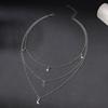 Star Necklace New Alloy Jewelry Pendant Moon Multilayer Stacking Women's High Sensibility Necklace