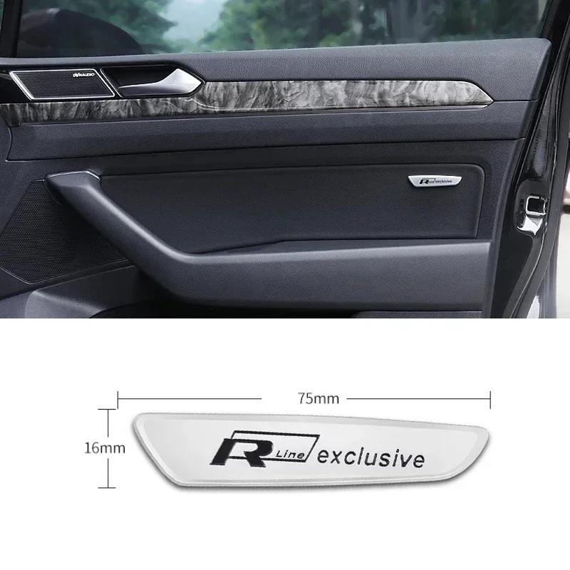 OPQ1 VW 2026 Hot Metal for Volkswagen VW R Line 4MOTION Logo Passat Tiguan Polo Golf Touran Jetta Car Door Panel Sticker Fender Side