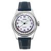 Hank Aaron Limited Edition Кожаный ремешок Белый циферблат Автоматические часы 01-754-7785-4081-Set Унисекс с подарочным набором