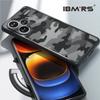 (Comes with Wrist strap)IBMRS [Anti-Scratch Dual Coating]  for Xiaomi Redmi Note 13 Pro+ Transparent Case, Camo Shockproof Matte Phone Case