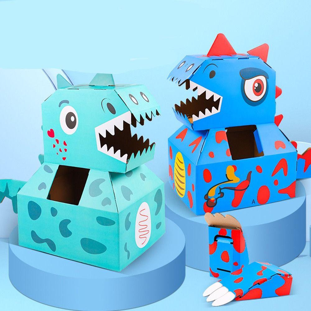 Wearable Cardboard Box Dinosaur Toy Paper  Funny   Large