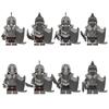 8Pcs/Set Mini Elf Orcs Army Gandalf Dwarf Rohan Knight Game Thrones Building Blocks Figure Kids Toys