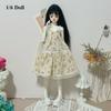 Casual Wears Strap Lace Floral Dresses Handmake DIY Accessories for 1/4 1/6 BJD 30/45cm Dolls