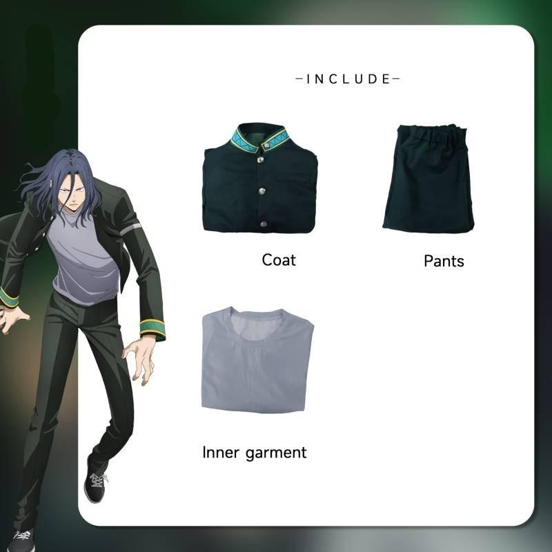 Ветрозащитная куртка из полиэстера, костюм для косплея с аксессуарами