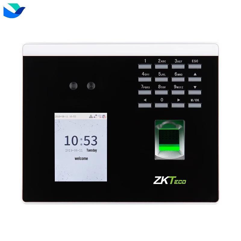 ZKTECO FS100 Умный динамический терминал учета рабочего времени по лицу и отпечатку пальца с облачным сервисом, вилка CN (адаптер в комплекте)