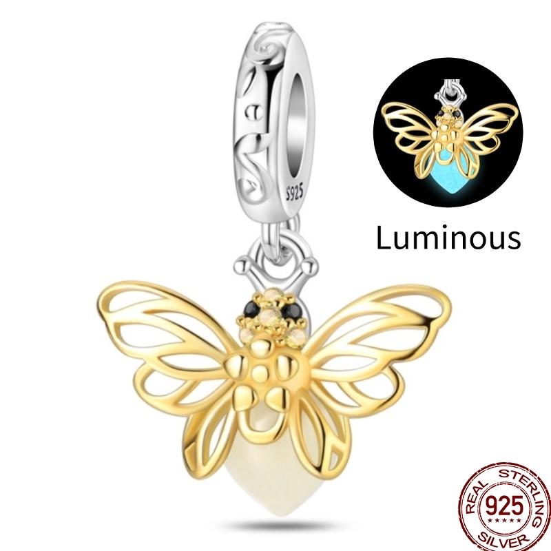 Оригинальные Медные Золотые Шармы Бусины Подсолнух Собаки Леопард Светлячок Подвески Подходят для Браслета Ювелирный Подарок Маркировка