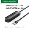 Ugreen USB 2.0 Ethernet Сетевой Адаптер Хаб