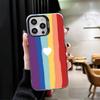Rainbow Gradient Love Desgin Shockproof Phone Case for iPhone 17 Air 16 16E 15 Pro Max 14 Plus 13 Mini 12 Back Cover Anti Fall F