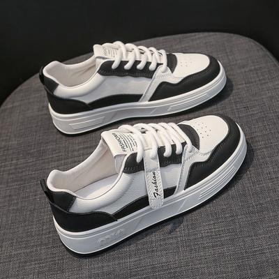 Белые туфли женские весенние новые универсальные спортивные и для отдыха на толстой подошве