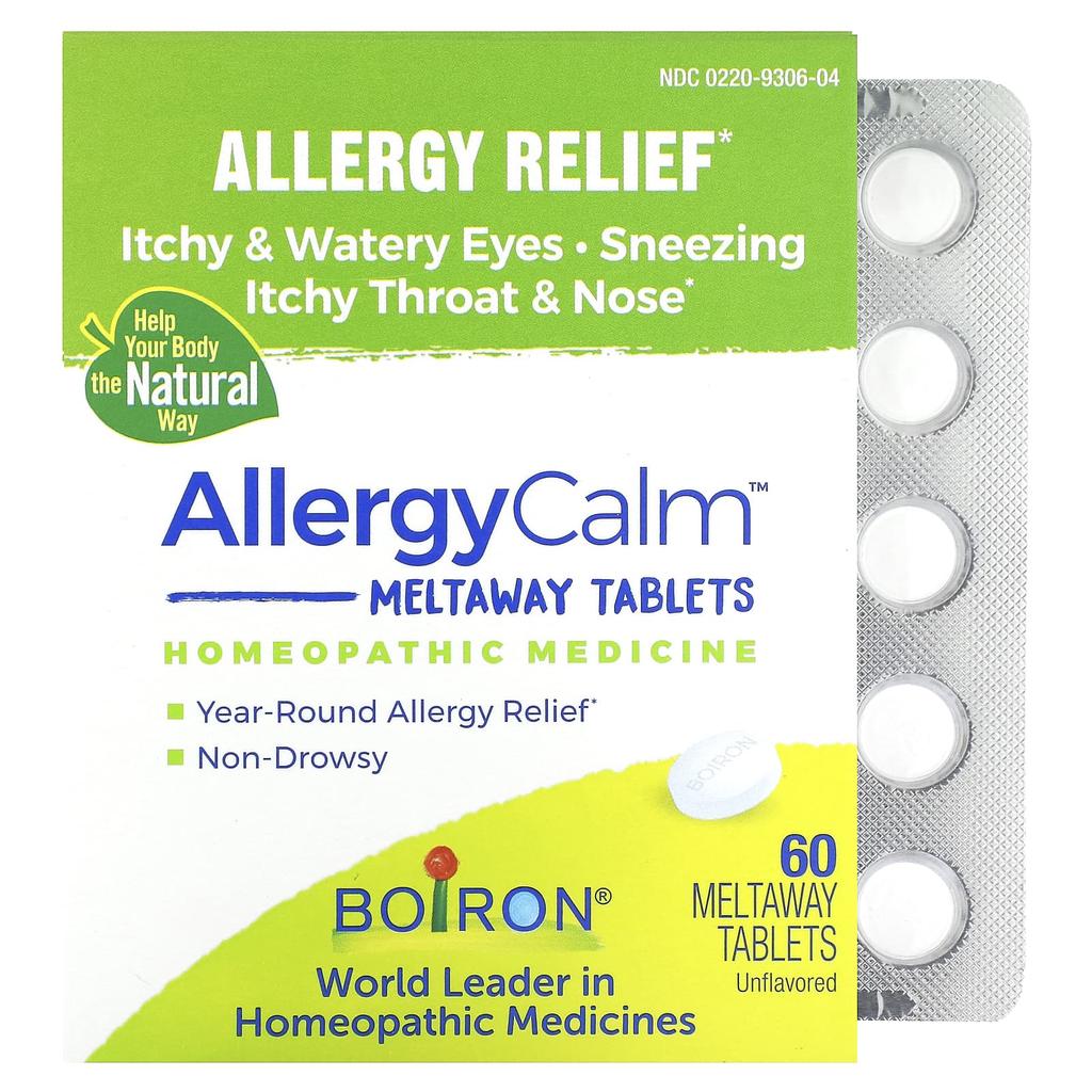 Allergycalm, Allergy Relief, Flavorless, Dissolvable Tablets, 60 Tablets