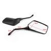 10mm Motocycle Rear View Mirrors For Honda NX125 88-97 CB250 Nighthawk 91-08
