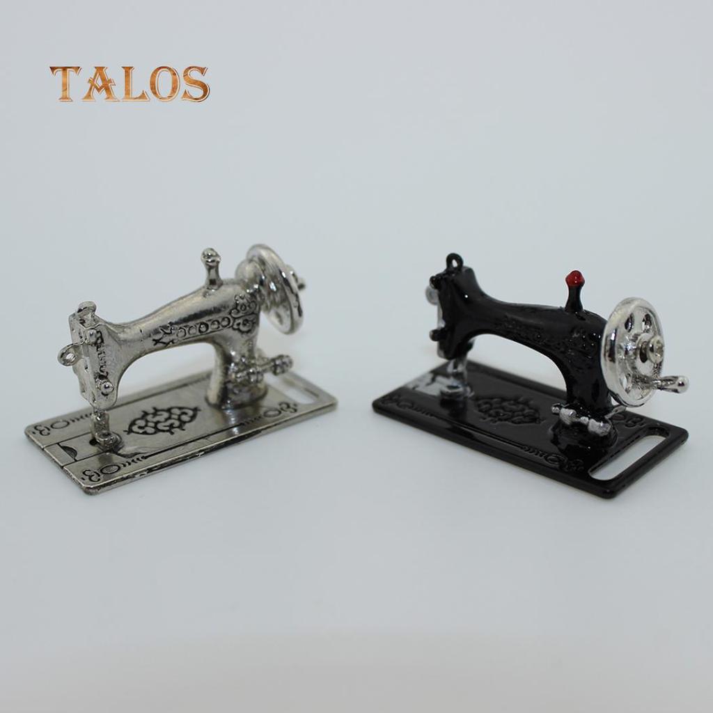 Mini Lovely Metal Sewing Machine Model Toy Dollhouse Miniature Accessories Toys For All Age