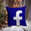 Классический логотип f-facebook Наволочка Премиум-Комфорт Двусторонняя Наволочка -Дизайн «Два в Одном» для Любой Комнаты и Салона Автомобиля