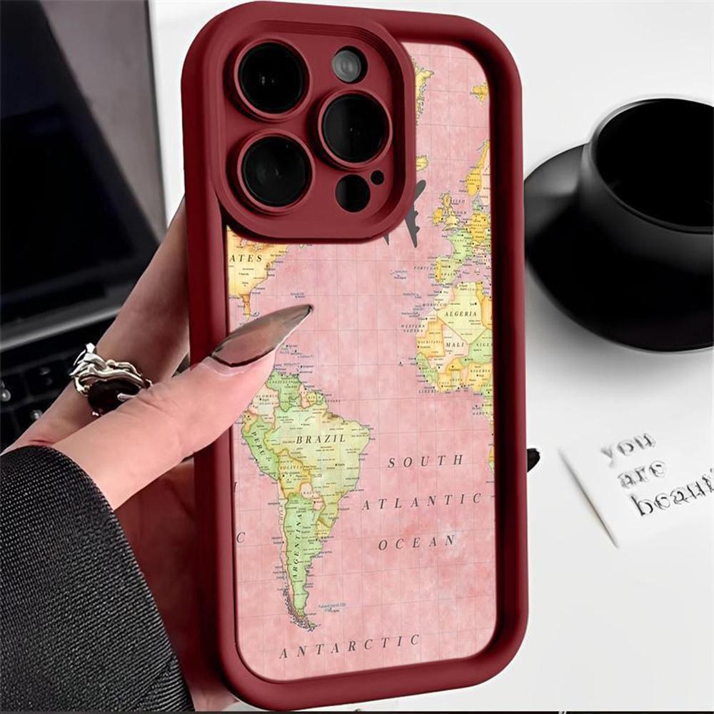 LZ24 Карта траектории самолета искусство силиконовый чехол для телефона Infinix Smart9 Hot 40i Tecno Camon20 Moto G22 G30 OnePlus Google Pixel9 противоударный задний чехол