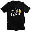 Мужские футболки на заказ Le Tour The France 100% хлопок, топы, французские велосипедные футболки, повседневные футболки с коротким рукавом, одежда