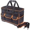 Tool Bag, Tool Storage Bag, 600D Oxford Cloth, Wide Opening, Large Storage, Waterproof, Suitable for Bicycle Repair, Fishing, Carpentry, Etc., 41c
