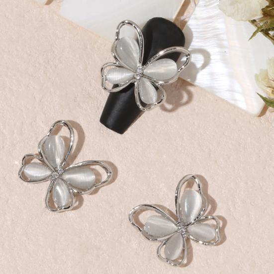 20 шт. украшения для ногтей изысканной формы потрясающий визуальный эффект красочные нежные украшения для ногтей в форме бабочки