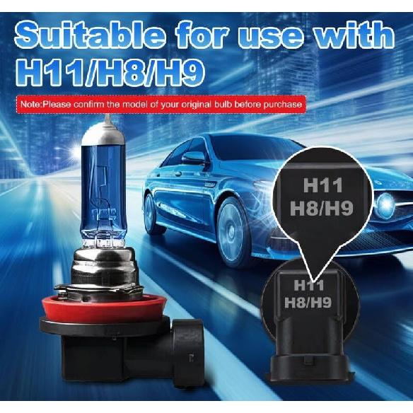 H11/H9/H8 Led Headlight Blubs,Upgraded Light Bulb Halogen Replacement,1:1 Size Fog Light,6500K Illumination With Cooling Fan For H11 Headlight