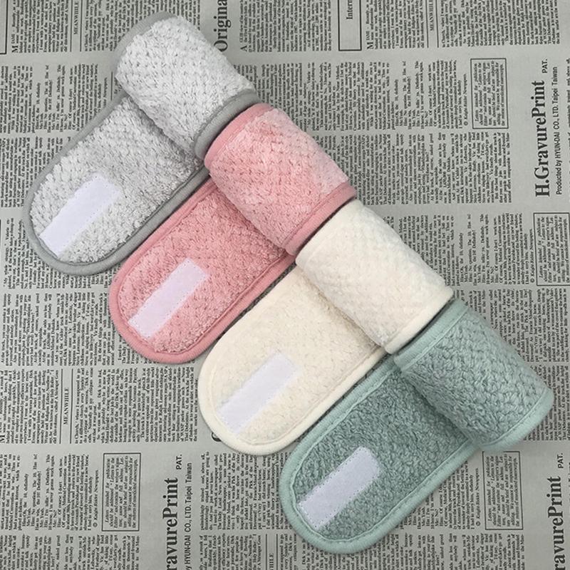 Регулируемая повязка на голову для макияжа, мягкая повязка для мытья лица, банное спа-повязка для лица