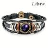 Браслеты-подвески «Созвездие» — нежный дизайн из искусственной кожи с бисером и 12 стилями зодиака — регулируемый модный аксессуар унисекс для модного заявления