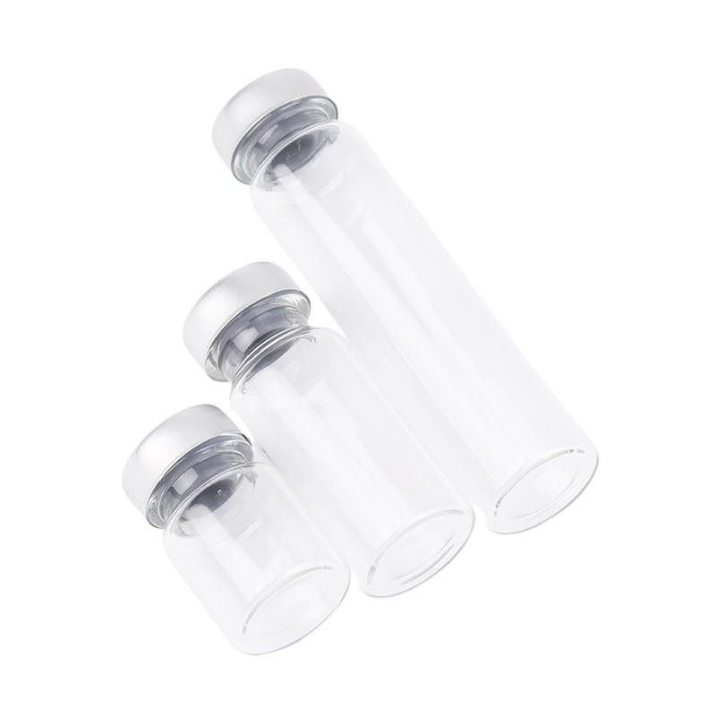 10 Pack 5/10/20Ml Sealed Sample Vials Transparent Glass Vials With Self Healing Injection Port