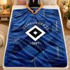 Flannel BlanketHamburger SV Football Warm Soft Throw Blanket for Indoor Sofa Bed Living Room Use