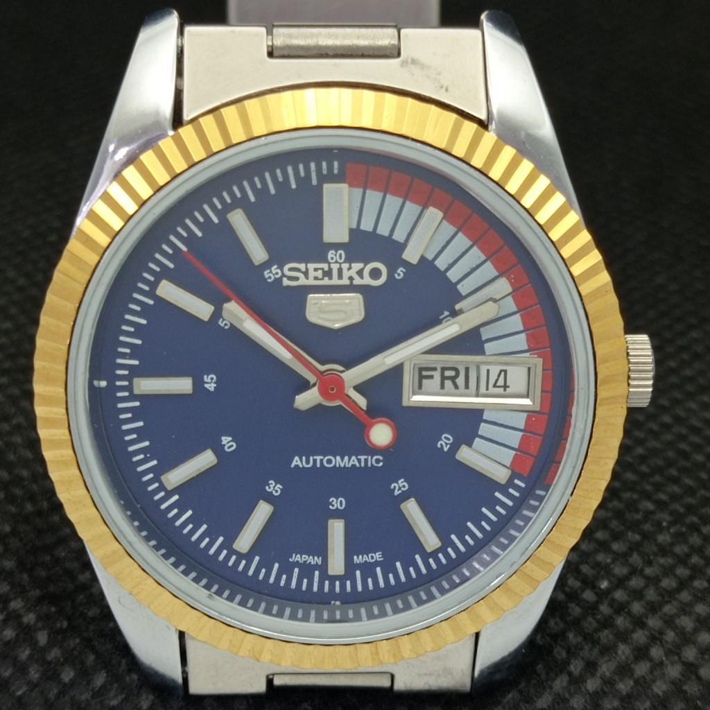 ВОССТАНОВЛЕННЫЕ ВИНТАЖНЫЕ МУЖСКИЕ ЧАСЫ SEIKO 5 PRESIDENT AUTOMATIC ИЗ ЯПОНИИ 575b-a305098-9