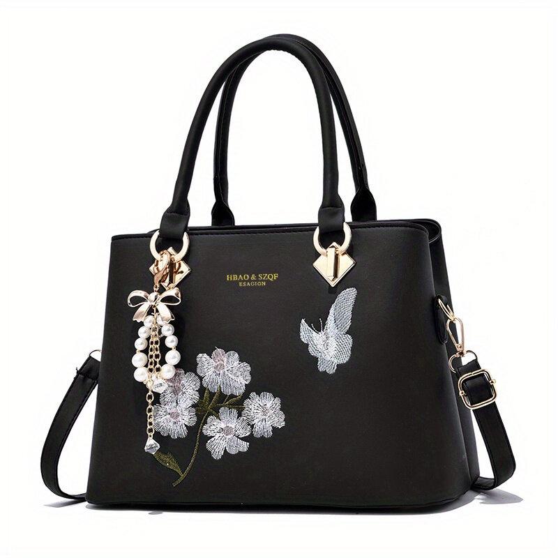 New Style Ladies' Handbag 2023 Fashionable Embroidered Mom Bag Versatile Shoulder Crossbody Bag