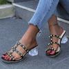 Women Elegant Low Heels Sandals Front Open Toe Lock Stud Buckle T-Strap British Shoes Fuchsia Beige Matte/Shiny Leather Pumps 42