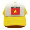 Вьетнамская кепка дальнобойщика, летняя унисекс, крутая шляпа с флагом страны, бейсбольные кепки, унисекс, уличные сетчатые кепки