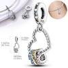 Charms Plata Infinite Love Colorful Heart-Shaped Pendants Fit Original Bracelets Charms For Women Jewelry Making Gifts