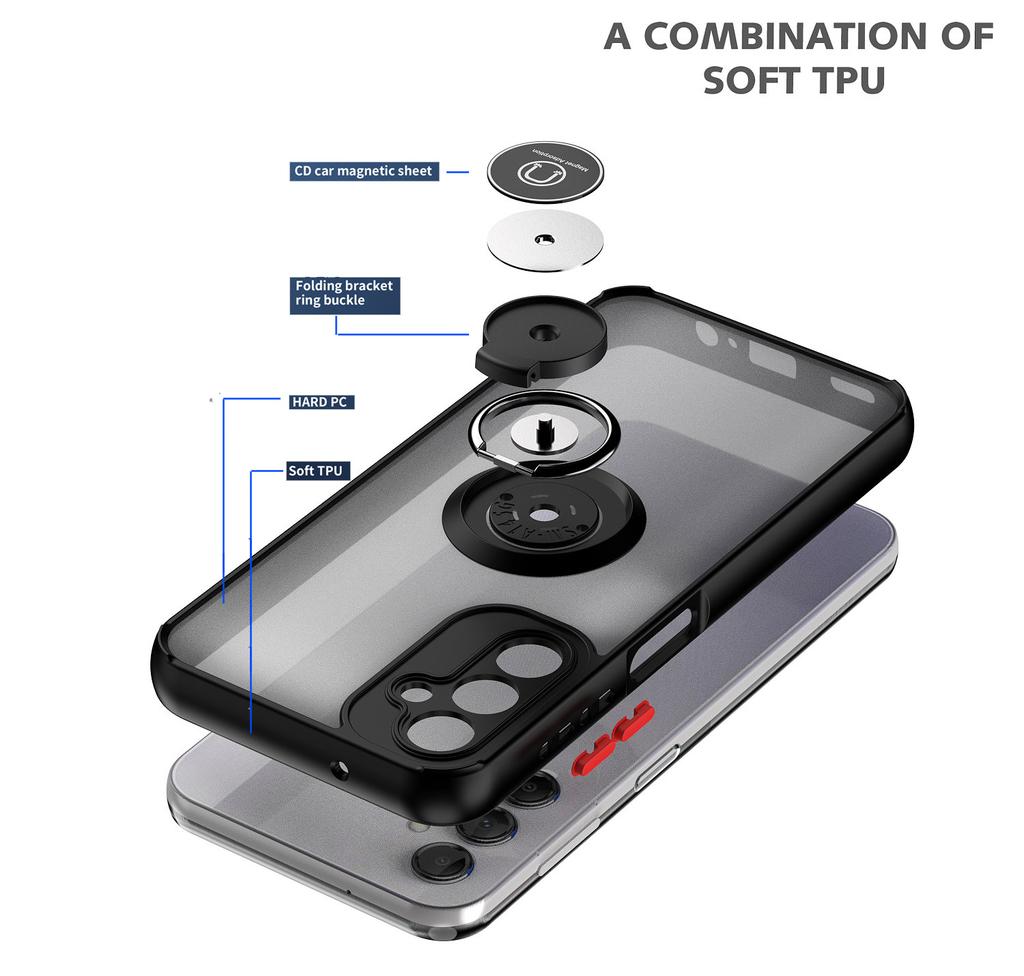 Чехол Armor для Samsung Galaxy A16 A06 A15 5G A25 A35 A55 A05 A05S A14 A24 A34 A54 M15 чехол-кольцо подставка держатель чехол Funda Capa