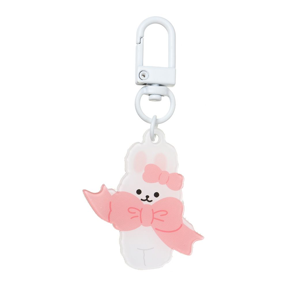 Fashion Jewelry Acrylic Phone Chain Bag Pendant Rabbit Cat Bear Keyring Keychains