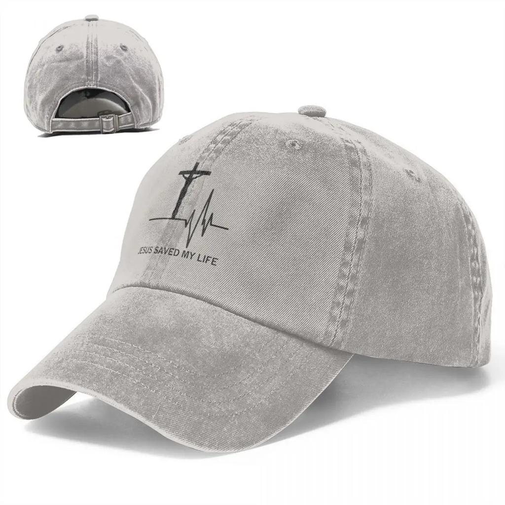 2026 Vintage Baseball Caps Snapback Cowboy Hats Jesus Saved My Life Summer Autumn Cap Christian God Jeans Casquette Vintage