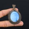Owyhee Opal Pendant, 999 Copper Wire Wrapped Jewelry, Gemstone Pendant, Gift For Her Handmade Dainty Jewelry