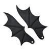 Bat Wings License Plate Stickers 2PCS Rear View Black Bat Car Ornament Black Bats Window Decals Stickers Bat Wings Car Kit For