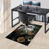 1pc Owl Flowers Carpet Anti Slip Polyester Floor Mat for office.Bedroom