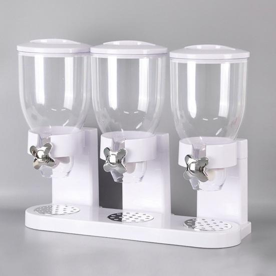 Прозрачный диспенсер для сухих продуктов питания, банка для хранения, не содержит бисфенол А, большая емкость, легко моется, многоразовый контейнер для хлопьев, диспенсер для конфет