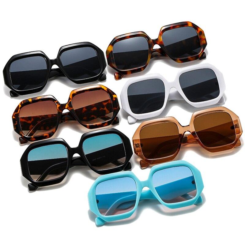 SO & EI Ins популярные модные многоугольные квадратные женские солнцезащитные очки оттенка UV400 трендовые мужские ретро синие розовые солнцезащитные очки с градиентом